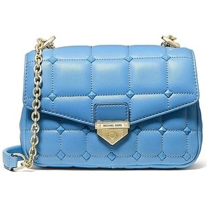 Michael Kors Soho Chain Quilted Leather Shoulder Bag South Pacific/Gold